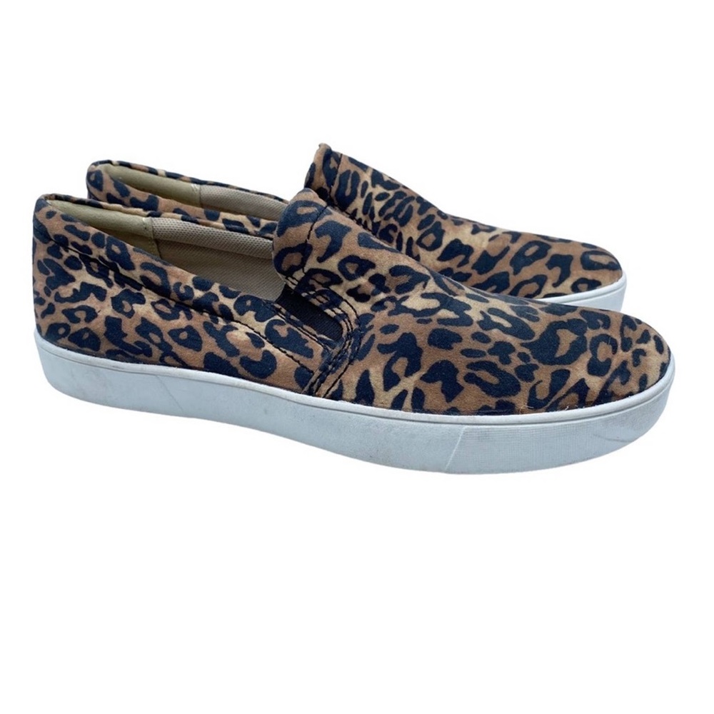 Naturalizer Marianne Slip On Sneakers Size 9W Wide Brown Black Animal Print